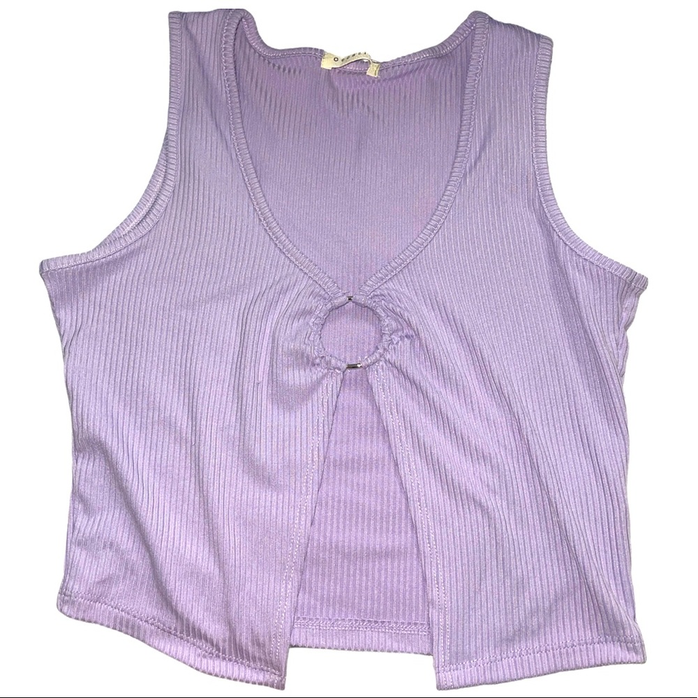 Purple crop top